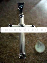 PFMN0003 - Sterling Silver Pendant with White Topaz