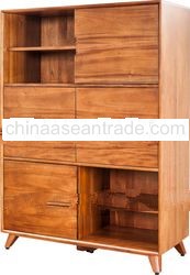  Mahogany Jepara Furniture, Denmark Display Cabinet