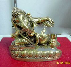 Brass Ganesh Statue design 3
