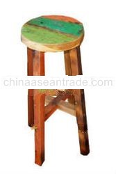 STOOL MADE OF OLD BOAT WOOD BWS10