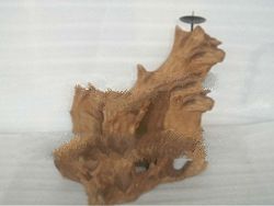 wooden candle holder