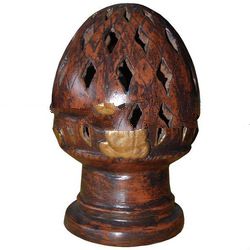 Terracotta candle holder