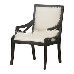 Mahogany Black Painted Cross Arms Chair