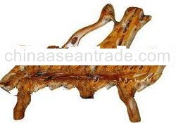 TEAK ROOT BENCH FURNITURE TRBN28