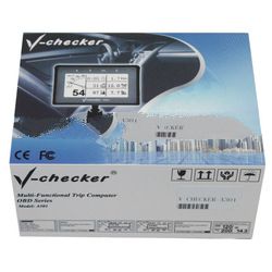 Car Trip Computer , OBD 2 Multi-Function Trip Computer V-Checker A301 OBD2 V-CHECKER VCHECKER