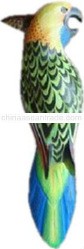 WOOD BIRD ANIMAL STATUE 12