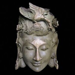 Wood mask, 'Lady flower'