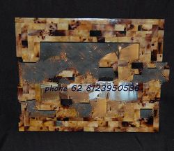 photo frame from seashell