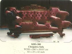 Cleopatra Sofa Mahogany Indoor Furniture
