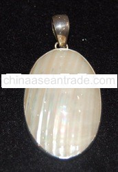 shell pendants art indonesia with silver