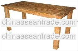 Classic Natural Color Teak Wood Salam Long Outdoor Tables