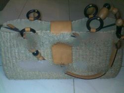 Native Bag (handycraft bag) and leather wallet