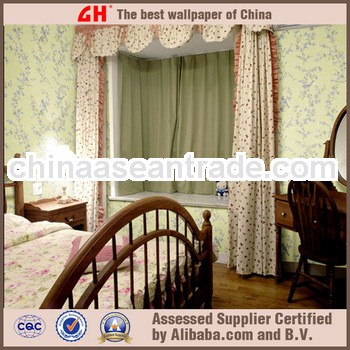 wall paper korea country style cheap glitter wallpaper