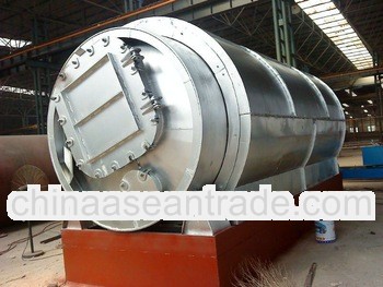 waste pyrolysis fuel oil machine from scrap palstic to oil