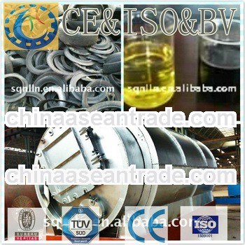 waste tire pyrolysis machine with 50% oil output rate