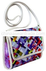 Recycled rice sack woven wallet