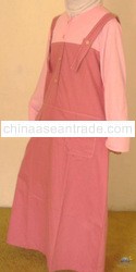 Jubah / Abaya sulam Benang cotton combed