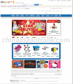 website design Decoration, customize online shopping website