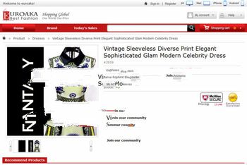 website design of ecommence