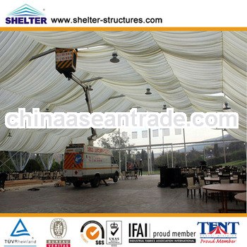 wedding tent with linings decoration for sale