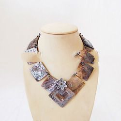 necklace art seashell from bali indonesia