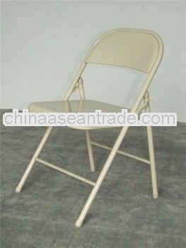 white cheap powder coated concert metal foldable furniture chair