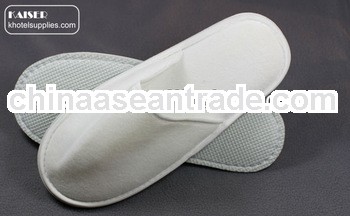 white color comfortable cotton slippers for guest
