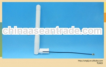 white colour rubber duck Antenna with Cable and IPEX