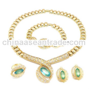 wholesale alloy jewelry bridal jewelry set african fashion jewelry set