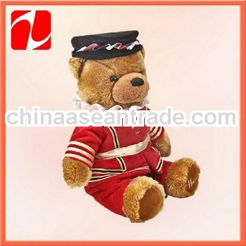 wholesale clothing sitting plush pp cotton bear toy
