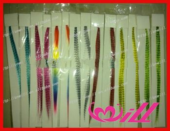 wholesale feather extensions 18 colors blue grizzly feather extensions