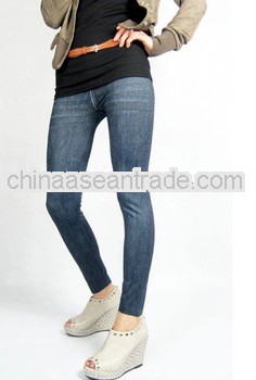 wholesale ladies autumn fashion denim leggings