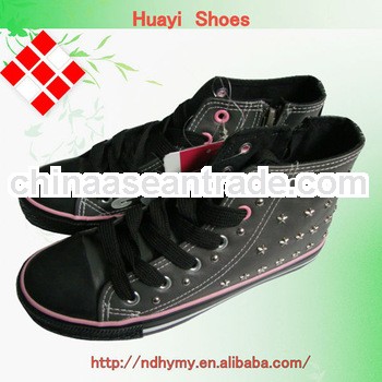 wholesale plimsoll canvas shoes rivet shoes