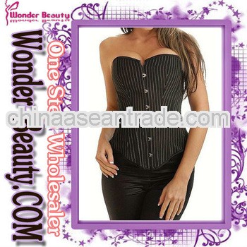 wholesale sexy black striped corset