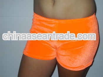 wholesale velvet dance shorts/cheer shorts/gym shorts