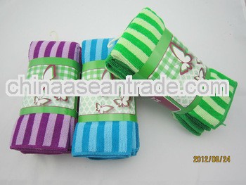 wholesale yarn dyed microfiber dish towel