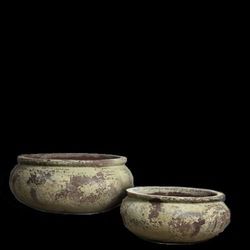 AQG sanblast antique planter- sanblast outdoor pot