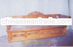 wooden sofa