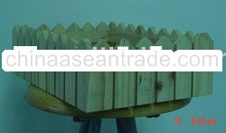 Wooden Picket Fence Basket