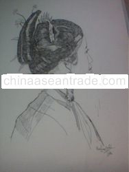 Gadis Minangkabau Ink Painting