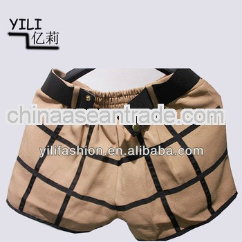 women chino hot pants with waistband