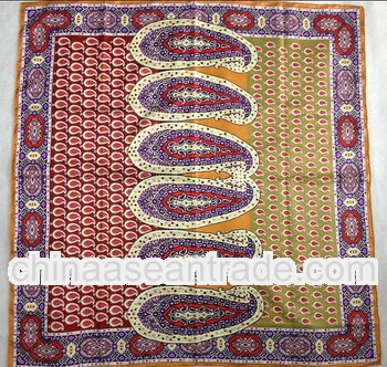 women fashion silk brand square scarf