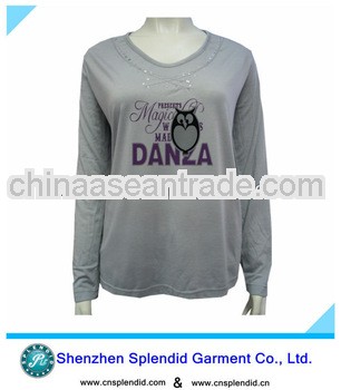 women hottest design national long sleeve cotton t shirts