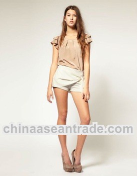 women shorts with wrap details HS9091