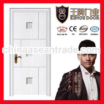 wooden pvc mdf door with glass