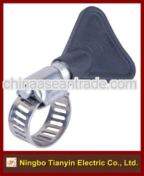 worm drive with butterfly screw pipe clamp