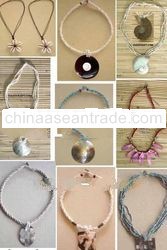 Bead Necklace, Mother pearl, Shell Jewellery