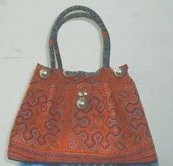 hill tribes woven fabric ladies handbag, hilltribe design handbag