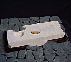 STONE CANDLE HOLDER