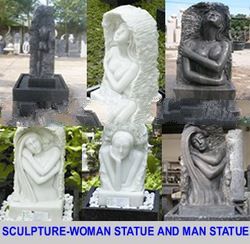 Marble And Terracotta Statue